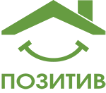 Логотип компании Позитив, строительная компания